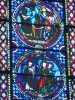 Sens - All'interno della cattedrale di Saint-Étienne: vetrata
