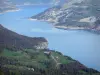 Meer van Serre-Ponçon - Reservoir en haar oevers