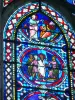 Significado - Dentro da catedral de Saint-Étienne: vitral