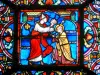 Soissons - Interior, de, a, são-gervais-e-saint-protais, Cathedral :, vidro manchado