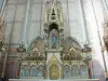 Soissons - Intérieur de la cathédrale Saint-Gervais-et-Saint-Protais : retable du croisillon nord du transept