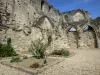 Soissons - Jardim ao pé dos restos da antiga abadia Saint-Jean-des-Vignes