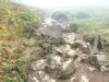 Soufrière - Sentier balisé au sommet du volcan