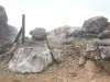 Soufrière - Fumerolles au sommet du volcan en activité