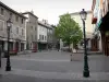 Spray - Place de la Mazelière: casas, lojas, esplanada, árvore, postes de iluminação