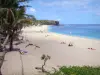 Strand Boucan Canot - Sicht auf den Sandstrand und den Indischen Ozean; auf der Gemeinde Saint-Paul