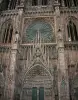 Strasbourg - Gotische gevel (zandsteen) van de Notre Dame