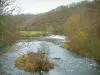 Suíça normanda - Boucle du Hom: rio (Orne) e árvores