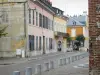 Tarbes - Rue bordée de maisons aux façades colorées