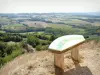 Torre de Albon - Panorama da tabela de orientação