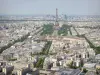 Torre Montparnasse - Vista de Paris e da Torre Eiffel do 56º andar