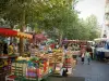 Toulon - Mercado colorido provençal Cours Lafayette