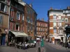 Toulouse - Terrasse de café et maisons de la place Saint-Georges