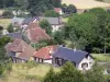 Tour de Masseret - Vue sur les maisons du village depuis le haut de la tour