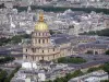 Tour Montparnasse - Vue sur les Invalides depuis la terrasse panoramique