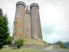 Tournemire和Anjony城堡 - 城堡保持两侧的塔楼