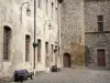 Tournon-sur-Rhône - Binnenplaats en de gevel van het kasteel van Tournon