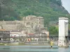 Tournon-sur-Rhône - Marc Seguin brug over de rivier de Rhône, Kasteelmuseum en de gevels van de oude stad