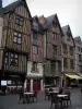Tours - Timber-framed houses and café terrace of the Plumereau square