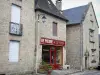 Treignac - Facades of houses in the medieval town