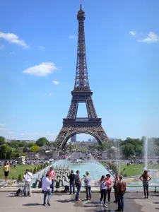 Trocadéro - Vista sulla Torre Eiffel dal Trocadero fontana