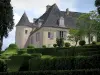 Tuinen van Marqueyssac - Castle, bomen en geschoren doos