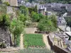 Uzerche - Moestuin en boomgaard in het hart van de middeleeuwse stad