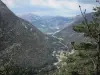 Vale alto de Verdon - Rio Verdon forrado com montanhas