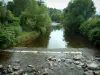 Vale do Munster - Rio Fecht com pedras e árvores