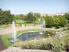 Valence - Bassin avec jets d'eau du parc Jouvet