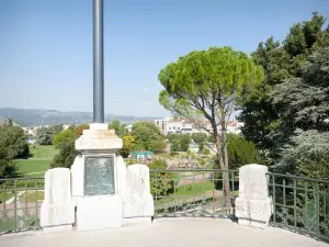 Valence - Blick auf den Jouvet-Park von der Esplanade Champ de Mars