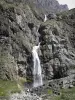 Valgaudemar - Vale do Valgaudemar: cascata de Casset (cachoeira); no Parque Nacional dos Écrins (cordilheira Ecrins)