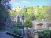 Vallei van de Cousin - Oude stad van Avallon met uitzicht op de rivier de Cousin