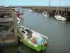Reiseführer der Vendée - Bouin - Hafen Brochets: angelegte Boote