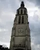 Vendôme - Tour Saint-Martin (geïsoleerde klokkentoren) en bewolkte hemel