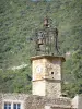Venterol - Glockenturm der Kirche, überragt von einem schmiedeeisernen Glockenturm