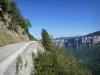 Vercors Regional Nature Park - Route de Combe Laval and its panorama of the high cliffs