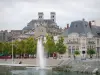 Verdun - Oevers van de Maas met de Quai de Londres en de torens van de Notre Dame kathedraal