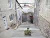 Verdun - Beco de escadas e fachadas de casas na cidade