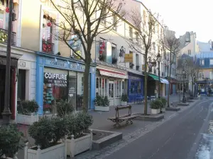 Versalles - Casas, tiendas, restaurantes y calle de la ciudad real