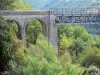 Viaur viaduct - Railway viaduct surrounded by greenery