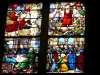 Vic-le-Comte Holy Chapel - Interior of the Holy Chapel (Saint-Pierre church): old window