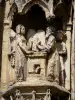Viena - Catedral de Saint-Maurice: detalhes esculpidos (esculturas) do portal central