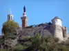 Vienne - Mont Pipet : statue et chapelle consacrées à la Vierge Marie