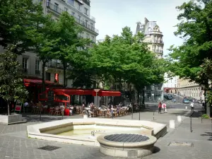 Viertel Latin - Brunnen am Platz Sorbonne