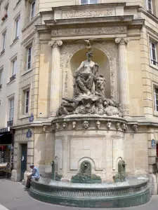 Viertel Latin - Brunnen Cuvier an der Ecke der Strassen Linné und Cuvier