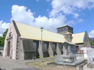 Vieux-Habitants - Saint-Joseph church and graves of the cemetery