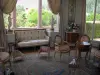 Villa Ephrussi de Rothschild - Intérieur du palais : chambre de la baronne