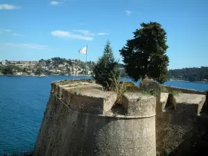 Villefranche-sur-Mer - Citadel, then sea and the peninsula of Ferrat cape in background