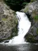 Waterval van Gouloux - Cascade van stolsel, in de Morvan Regionaal Natuurpark
